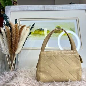 Vintage Chanel Beige Handbag